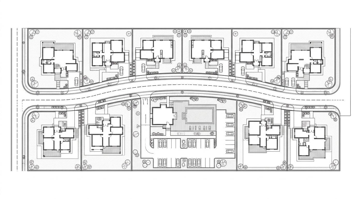 📐 BEFORE (ผังแม่บทโครงการ 2D Master Plan)